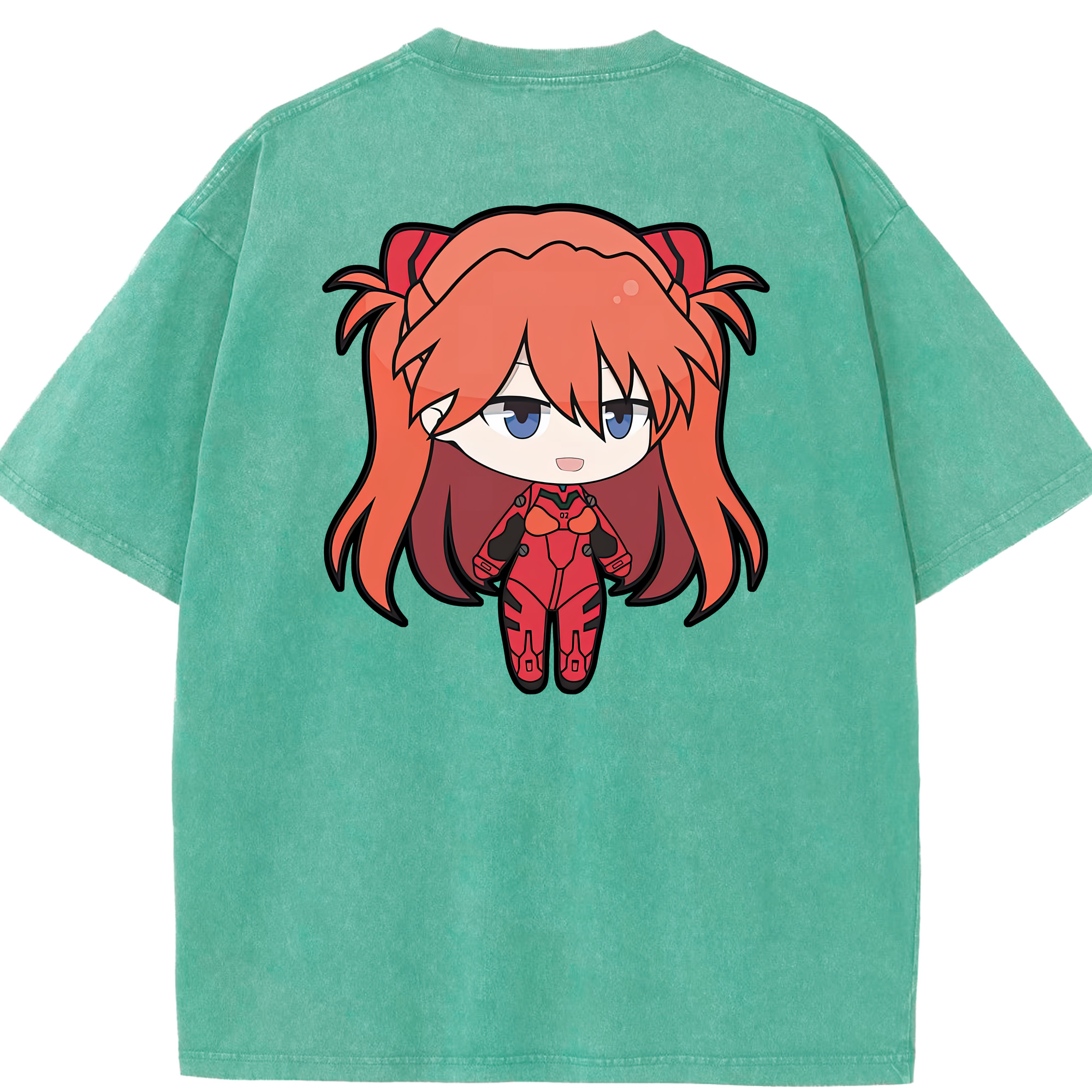 （画像用） EVA 新世紀エヴァンゲリオン 綿100% ヴィンテージ風 半袖Tシャツ（背面プリント）